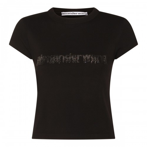 BLACK COTTON T-SHIRT