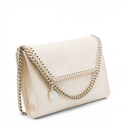GOLD FAUX LEATHER FALABELLA MINI CROSSBODY SHOULDER BAG