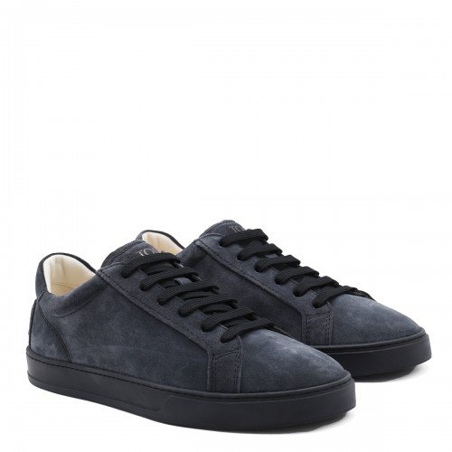 BLUE LEATHER SNEAKERS 2