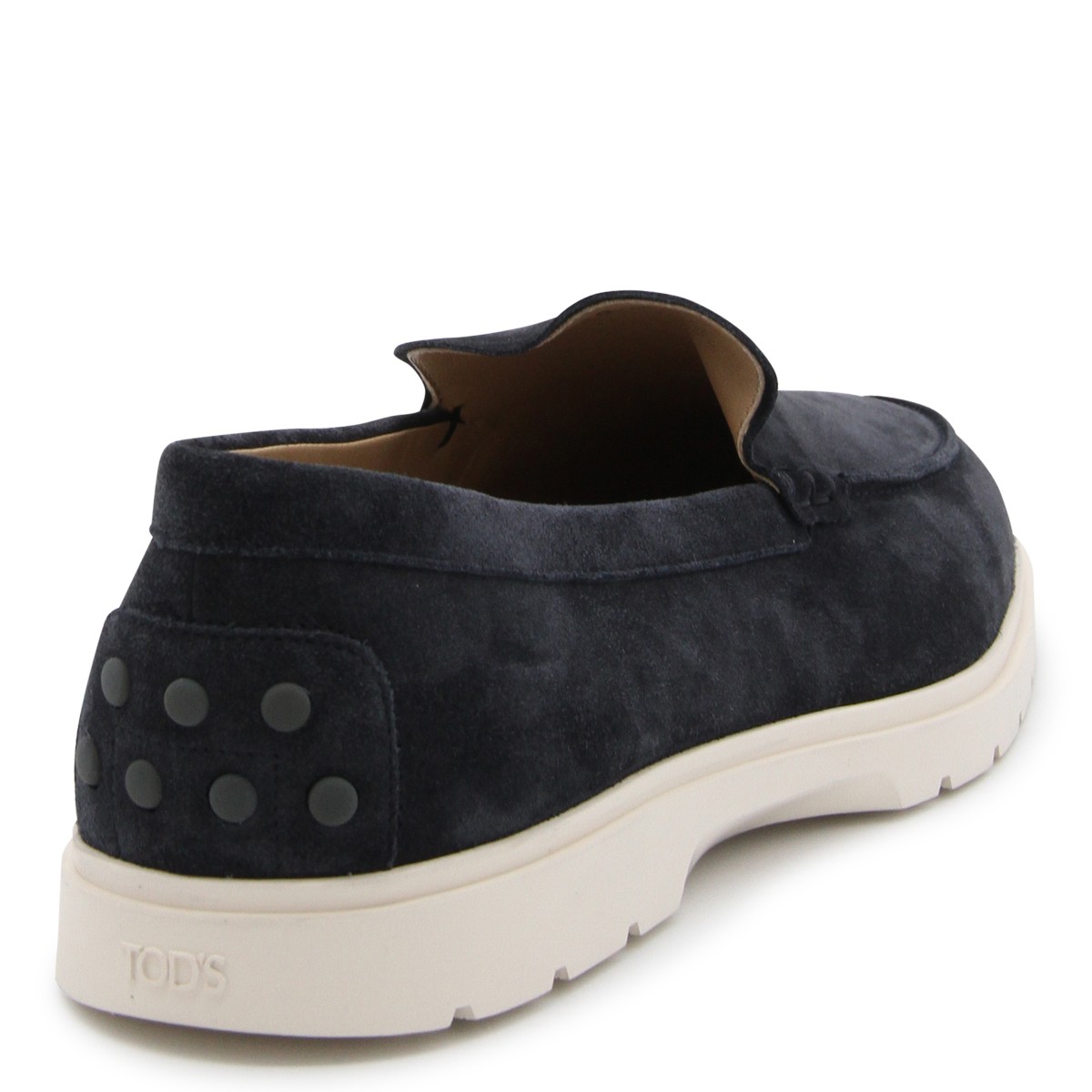 BLUE LEATHER LOAFERS