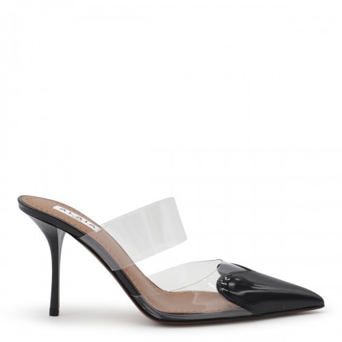 BLACK MULES 90 PUMPS