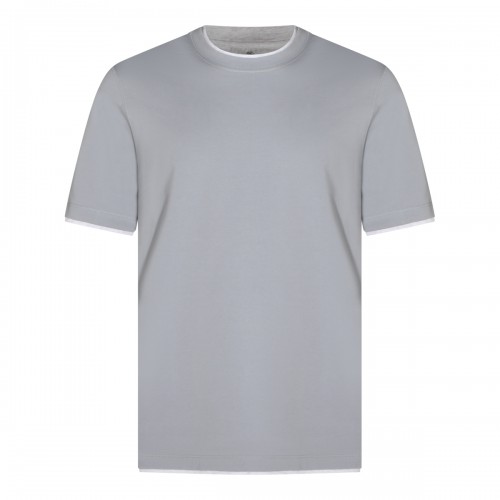 LIGHT BLUE COTTON T-SHIRT