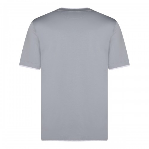 LIGHT BLUE COTTON T-SHIRT 2