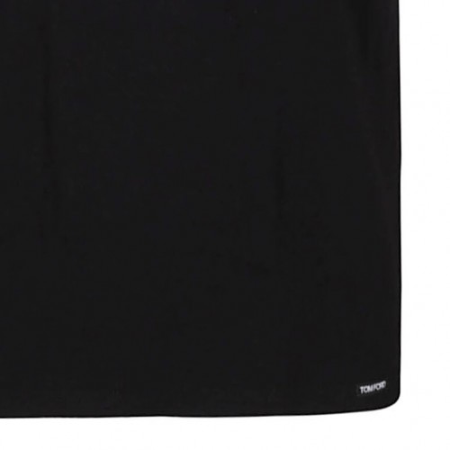 BLACK COTTON T-SHIRT