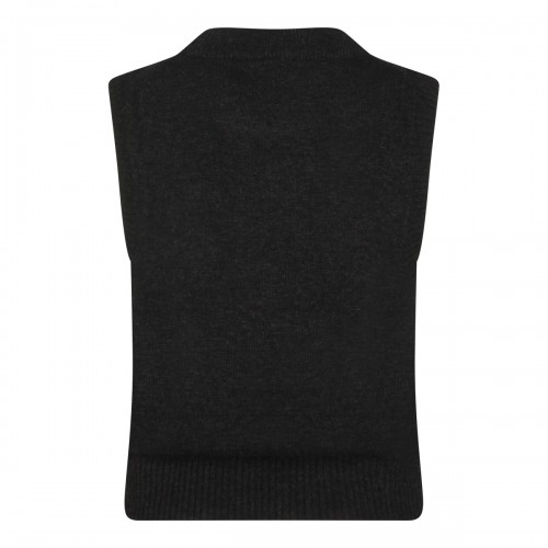 BLACK WOOL BLEND KNITWEAR 2