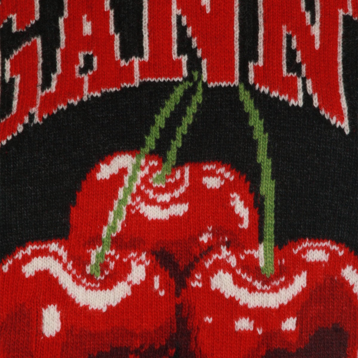 BLACK WOOL BLEND KNITWEAR