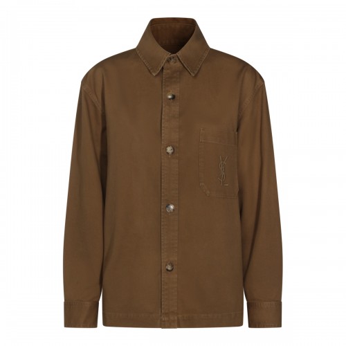 BROWN COTTON SHIRT