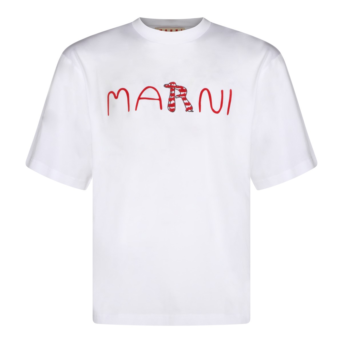 WHITE COTTON T-SHIRT