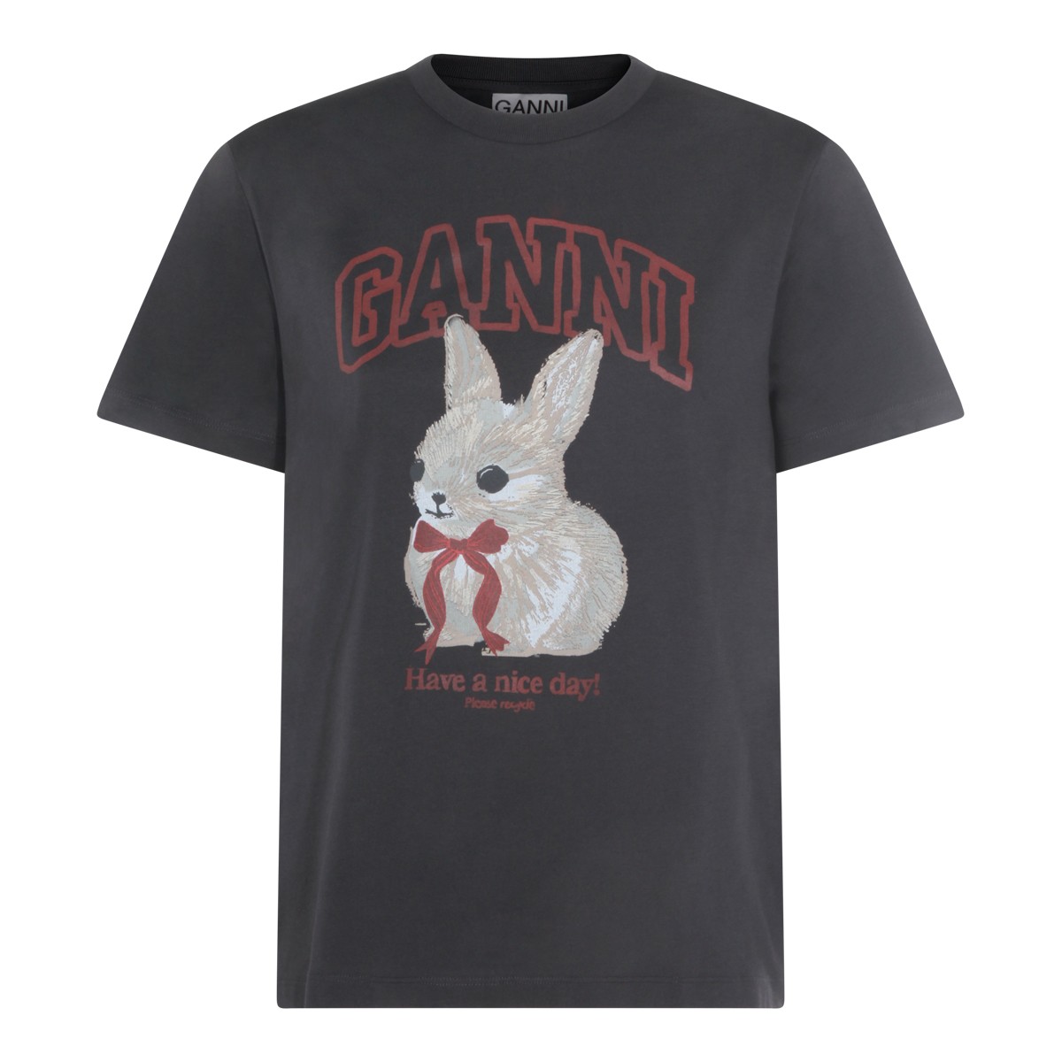 BLACK COTTON T-SHIRT