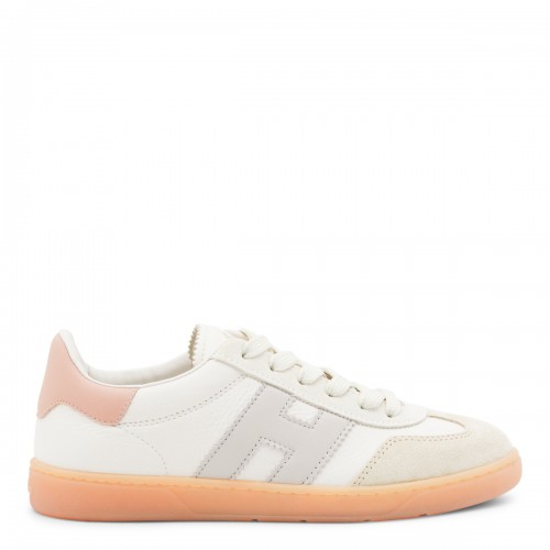 WHITE LEATHER COOL SNEAKERS