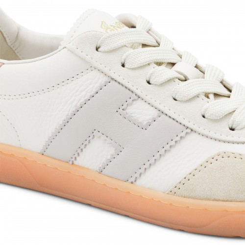 WHITE LEATHER COOL SNEAKERS