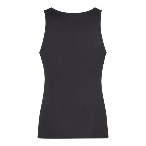 BLACK COTTON BLEND TANT TOP 2