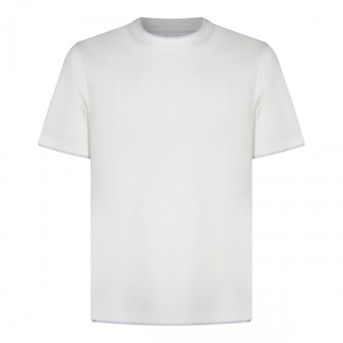 WHITE COTTON T-SHIRT
