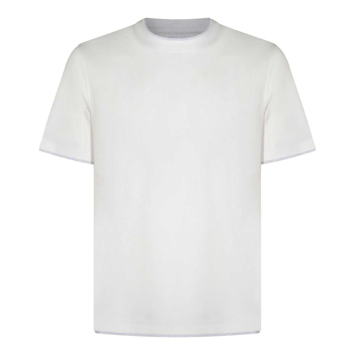 WHITE COTTON T-SHIRT