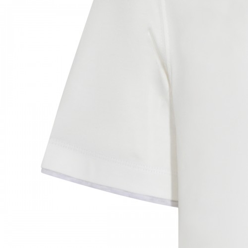 WHITE COTTON T-SHIRT