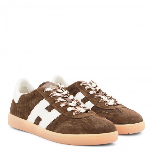 BROWN LEATHER SNEAKERS