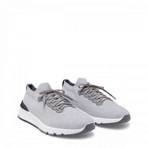 GREY COTTON SNEAKERS