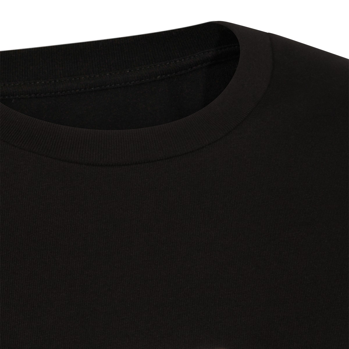 BLACK COTTON T-SHIRT