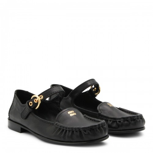 BLACK LEATHER LOAFERS 2