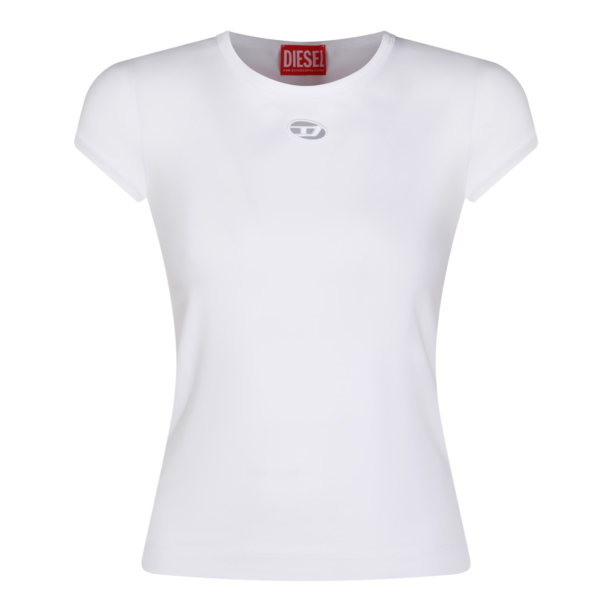 WHITE COTTON T-SHIRT