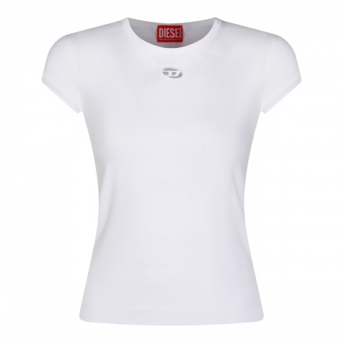 WHITE COTTON T-SHIRT