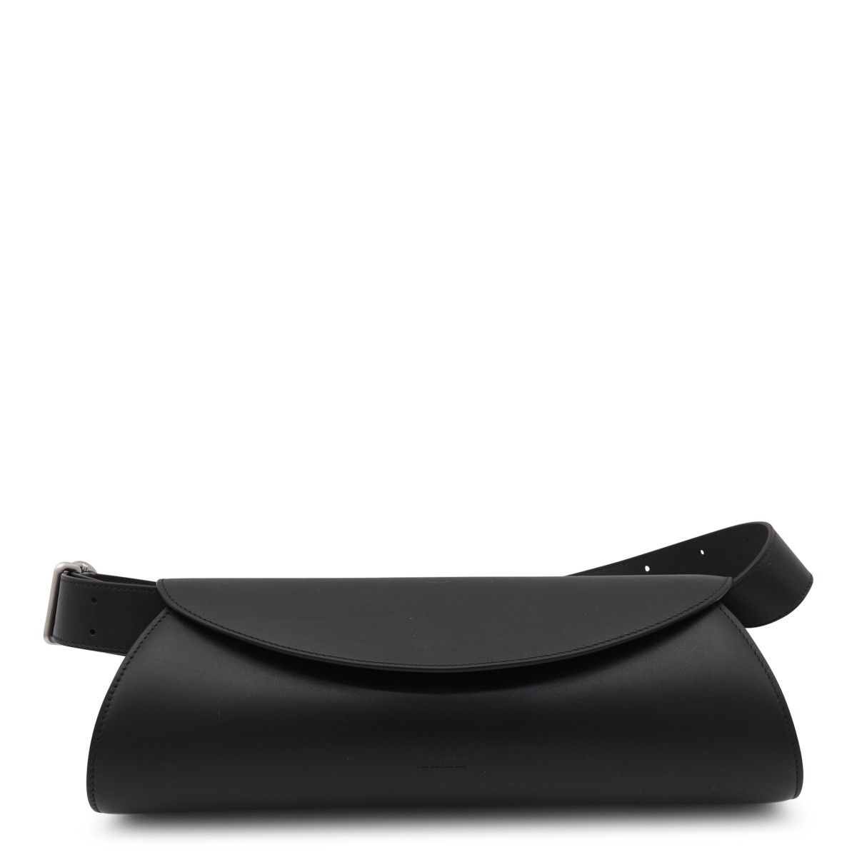BLACK LEATHER SHOULDER BAG