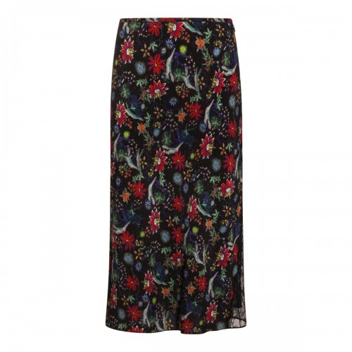 BLACK VISCOSE SKIRT