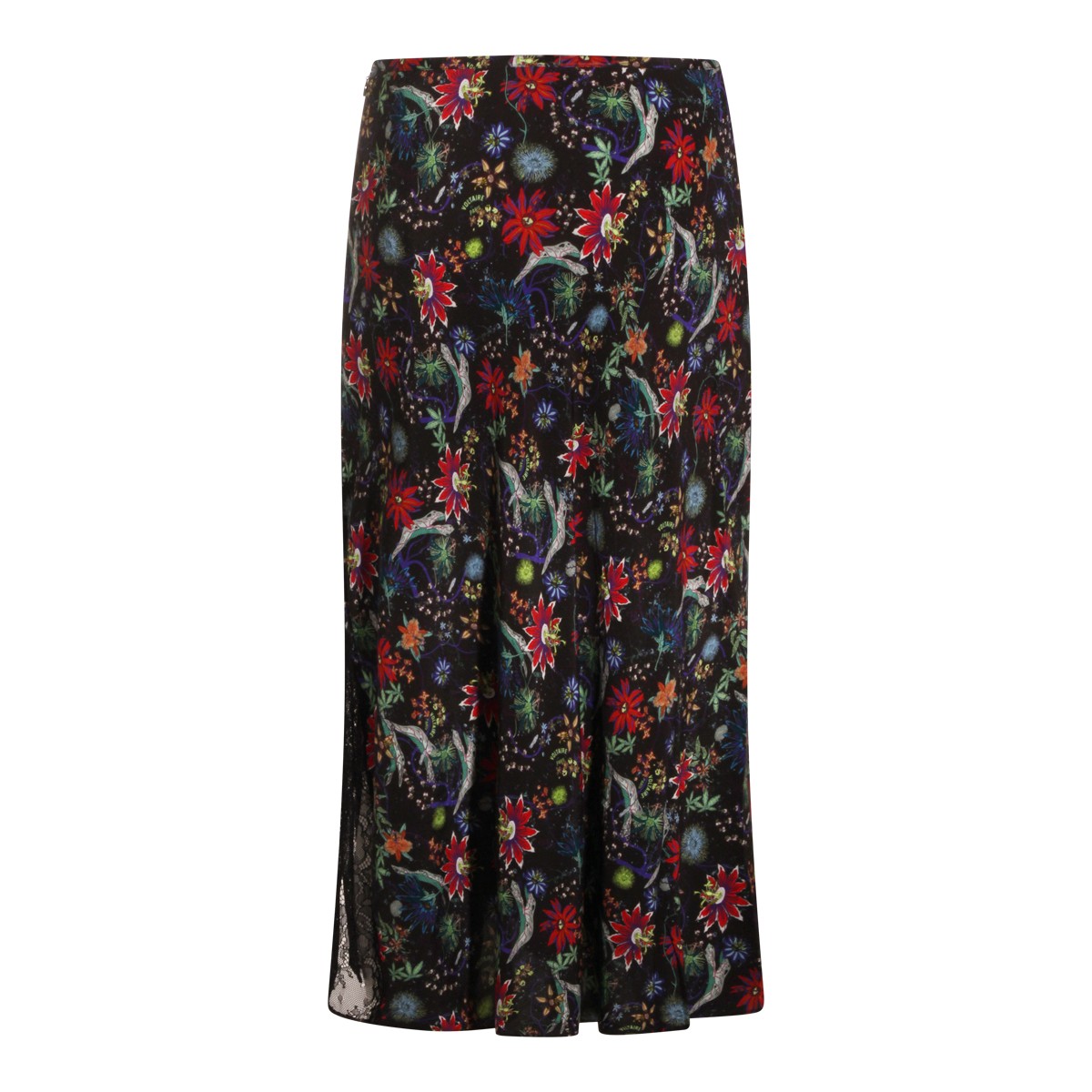 BLACK VISCOSE SKIRT