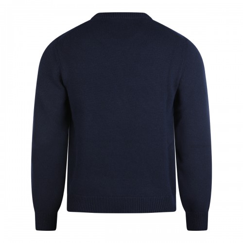 NAVY WOOL KNITWEAR 2