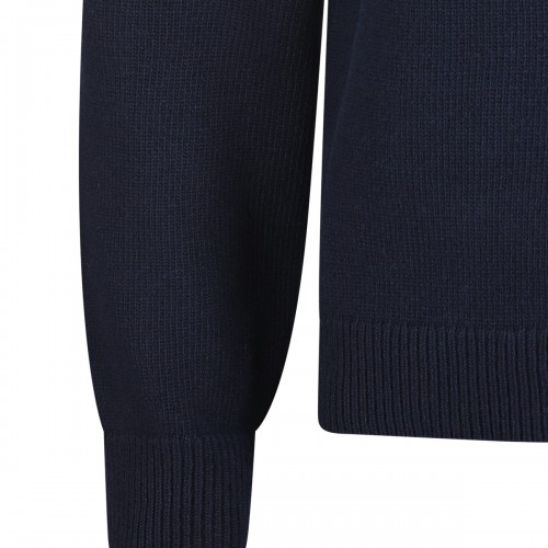 NAVY WOOL KNITWEAR