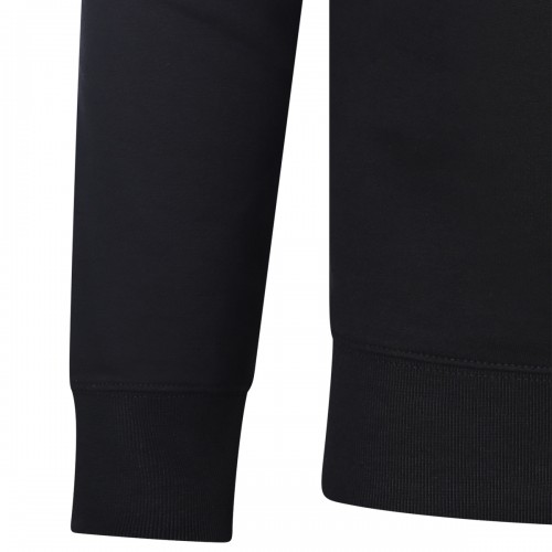 BLACK COTTON SWEATSHIRT