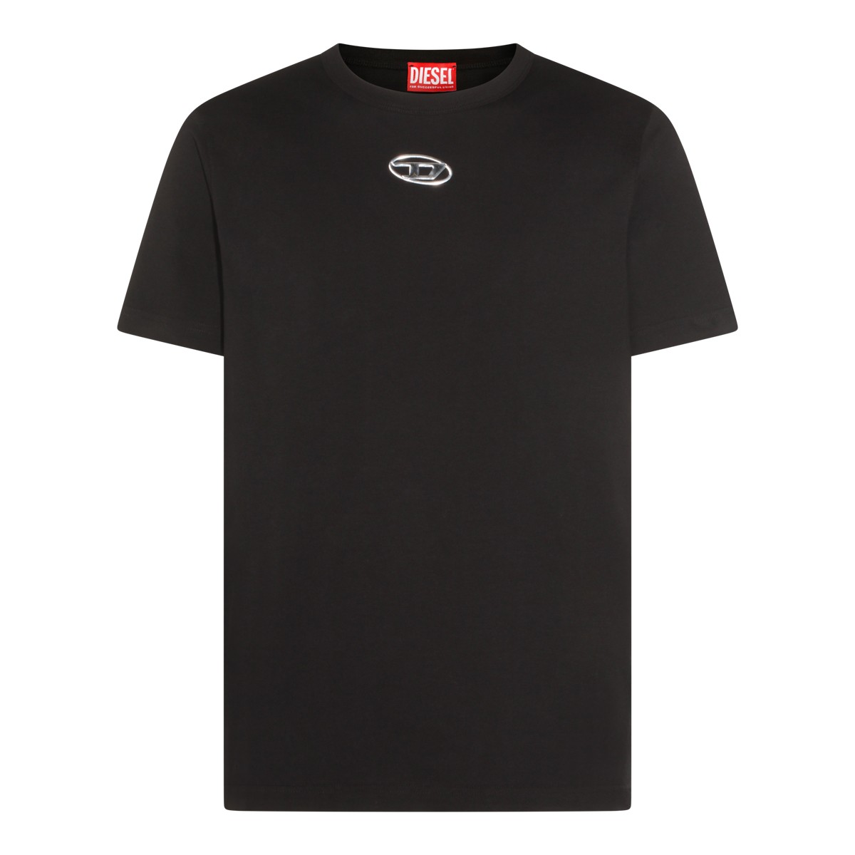 BLACK COTTON T-SHIRT