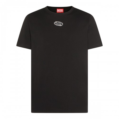 BLACK COTTON T-SHIRT