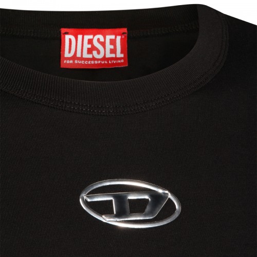 BLACK COTTON T-SHIRT