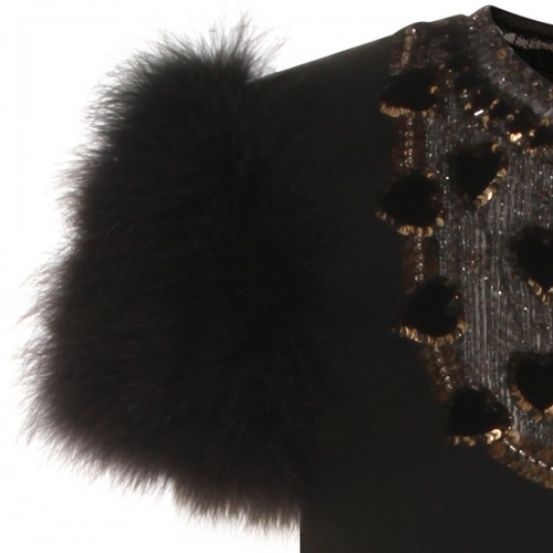 BLACK CASHMERE DRESS