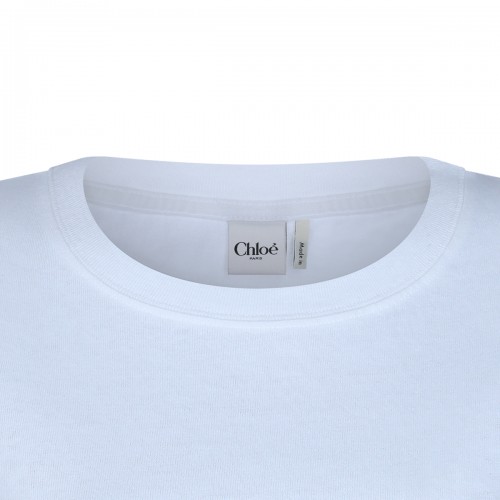 WHITE COTTON T-SHIRT