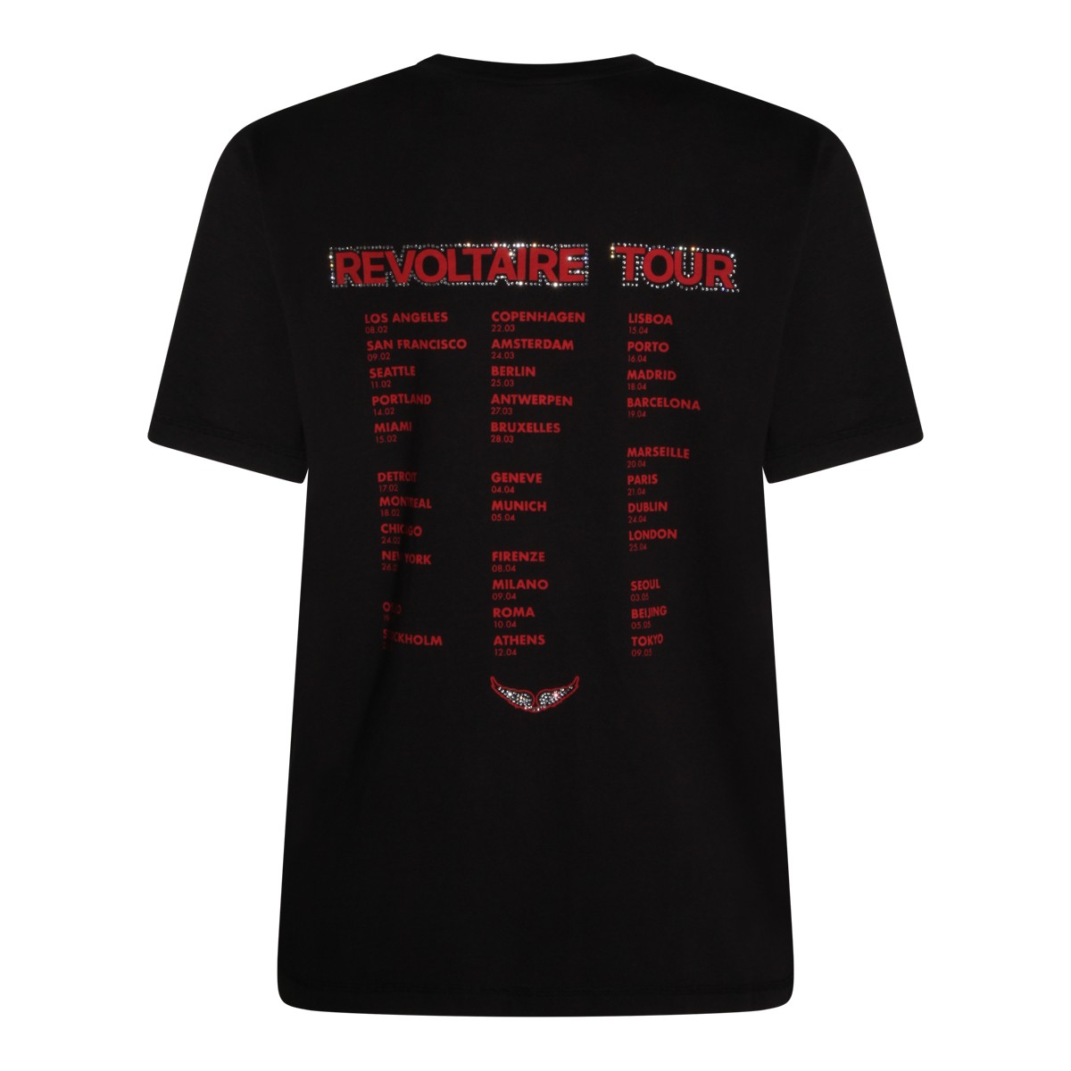 BLACK COTTON T-SHIRT