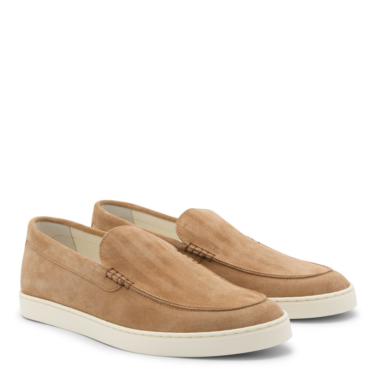 BEIGE LEATHER LOAFERS