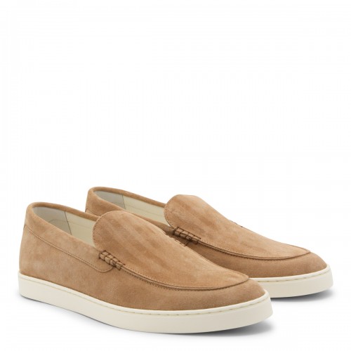 BEIGE LEATHER LOAFERS