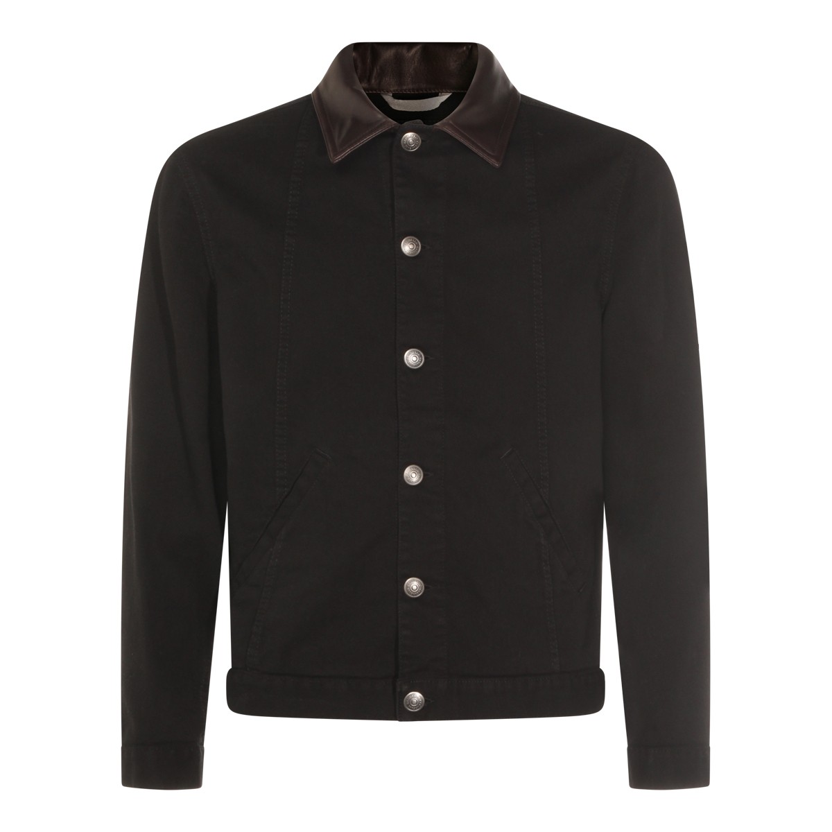 BLACK COTTON DENIM JACKET