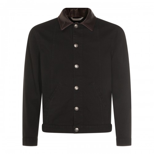 BLACK COTTON DENIM JACKET