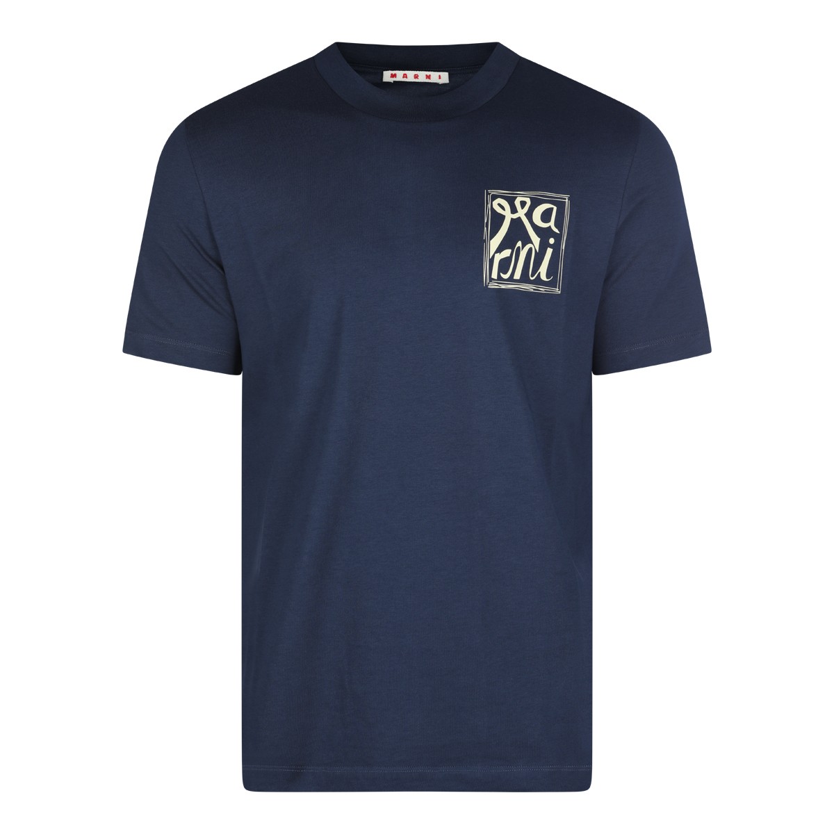 NAVY COTTON T-SHIRT