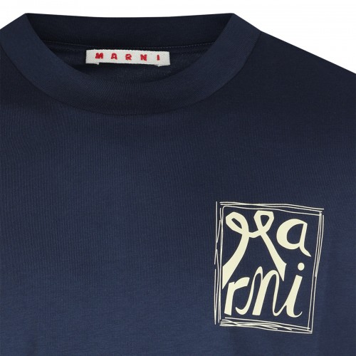 NAVY COTTON T-SHIRT