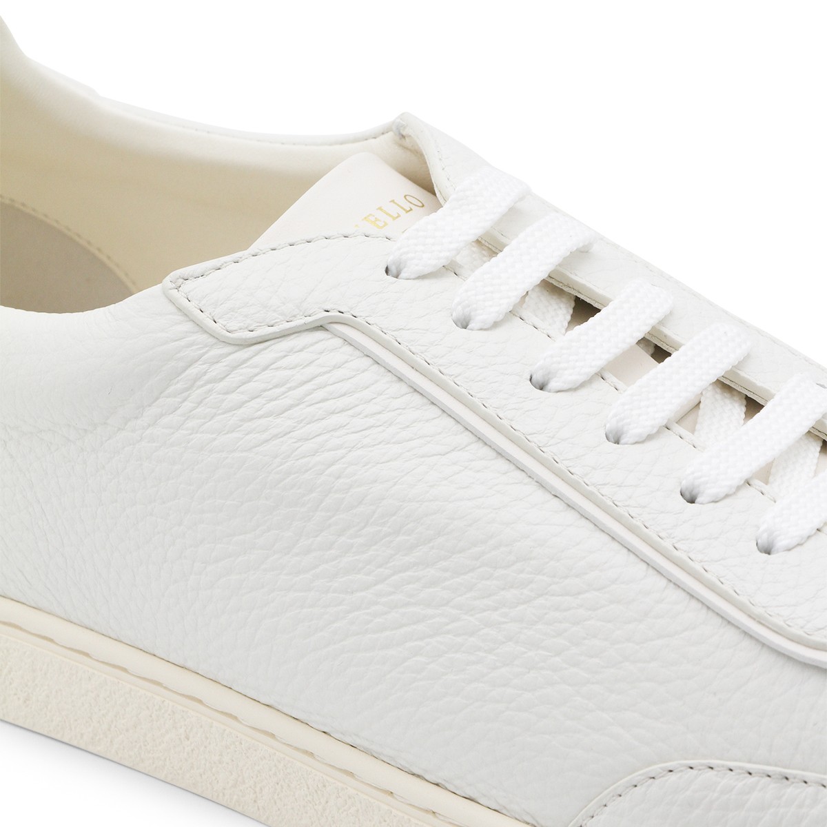 WHITE LEATHER SNEAKERS