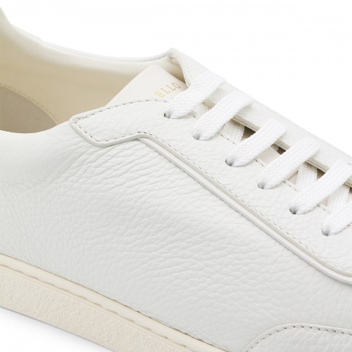 WHITE LEATHER SNEAKERS