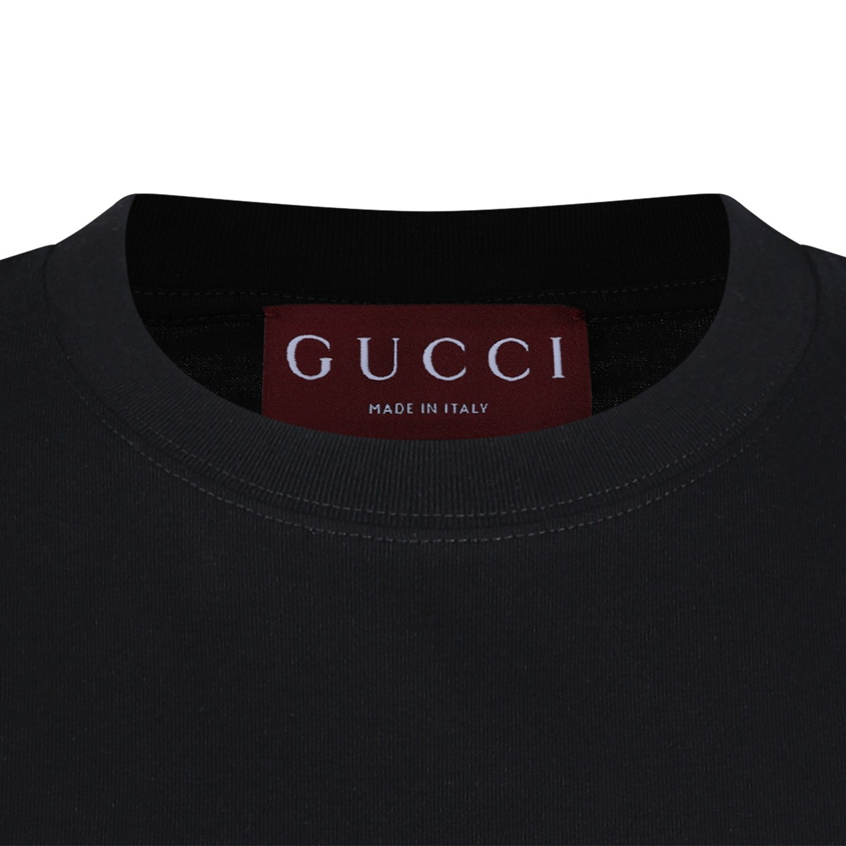 BLACK COTTON T-SHIRT