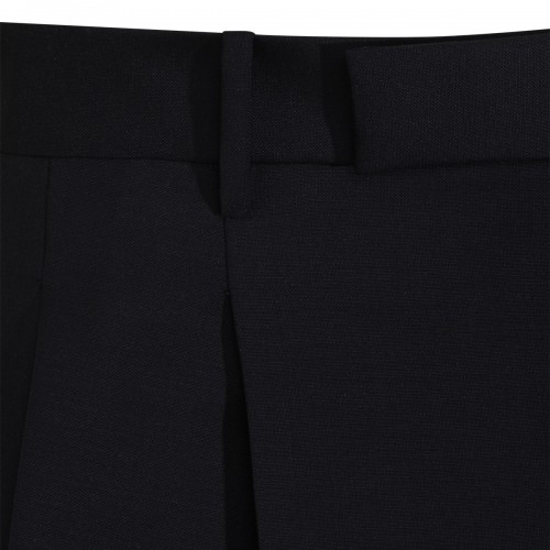 DARK BLUE WOOL SHORTS