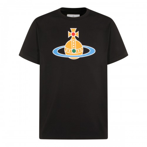 BLACK COTTON T-SHIRT