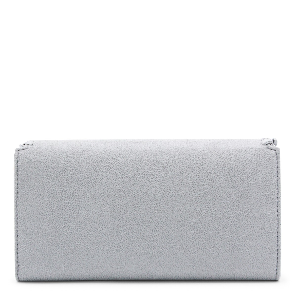 LIGHT GREY FAUX LEATHER CONTINENTAL...