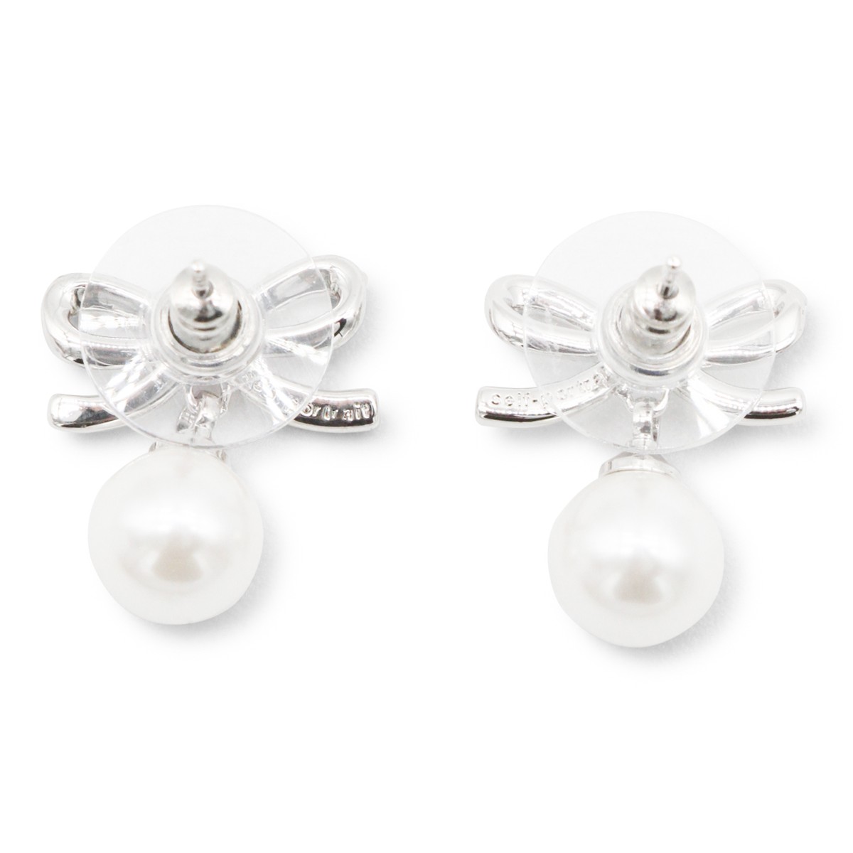 SILVER AND PEARL EARRINGS